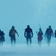 The crew of the new Suicide Squad. In the snow.